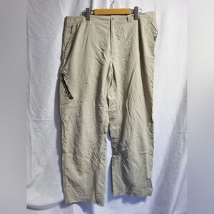 Columbia PFG Men's Beige Cargo Pants, Size 38